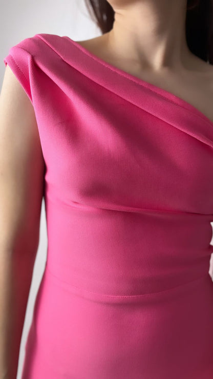 Vestido bandage color rosa